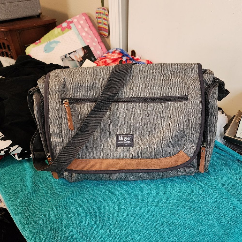 BB Gear Seeking Adventure Cross Body diaper bag/great for mom & dad